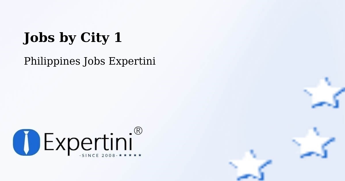 City Jobs in Philippines - Expertini